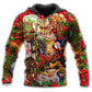 Santa Cowboy Colorful Christmas - 3D Hoodie