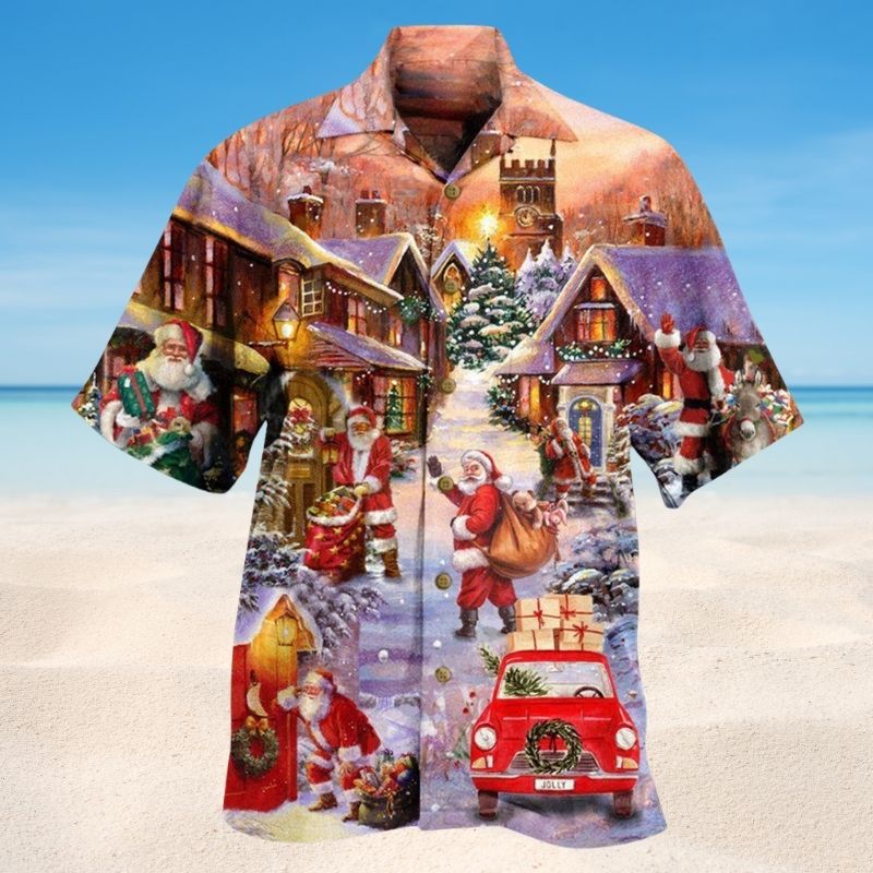 Santa Delivering Love Edition – Hawaiian Shirt