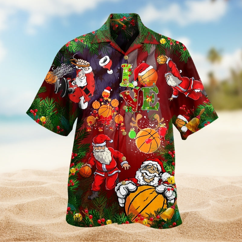 Santa Love Basketball Limited Edition – Hawaiian Shirt