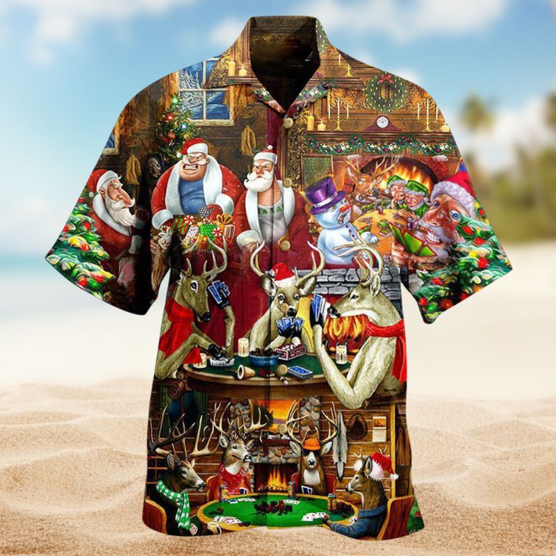 Santa Poker Night Edition – Hawaiian Shirt