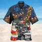 Santa Police Car Christmas Style – Hawaiian Shirt