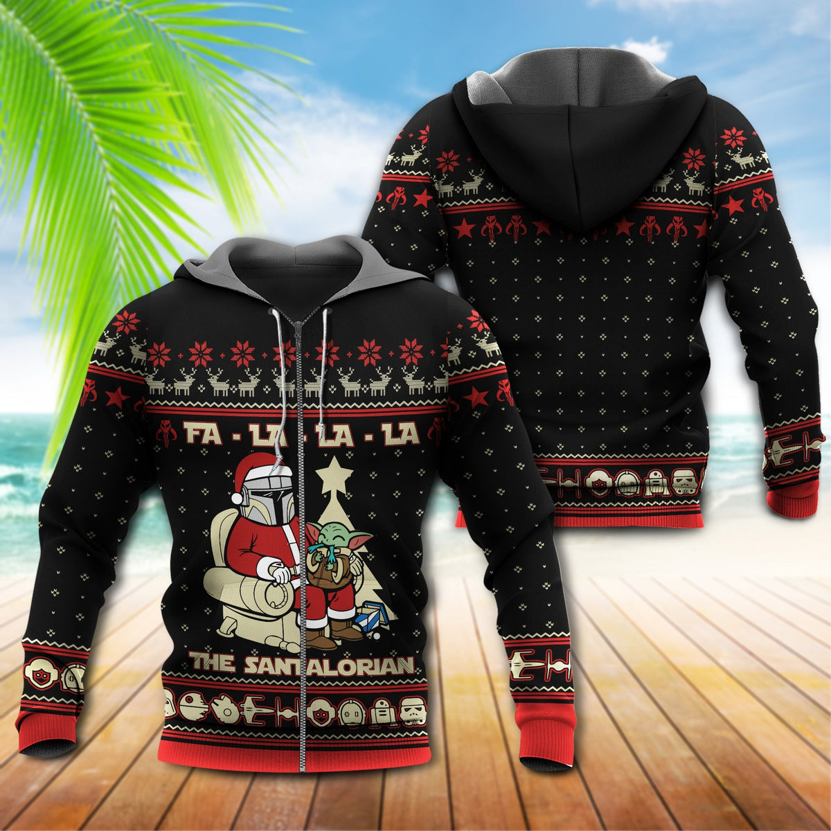 Holiday Space Warrior Santa Parody - 3D Hoodie