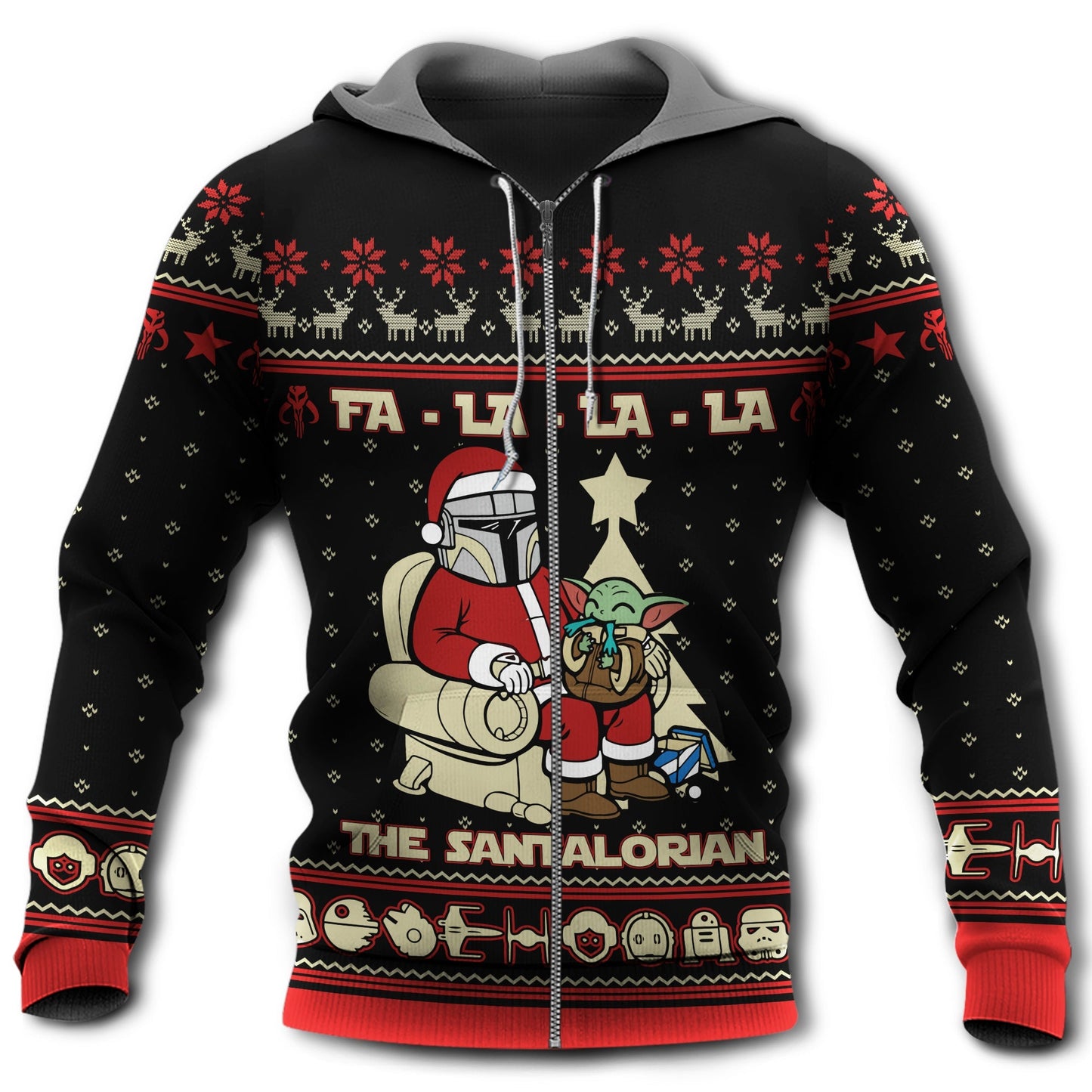 Holiday Space Warrior Santa Parody - 3D Hoodie