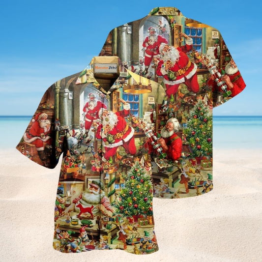 Santa Toy Workshop Edition – Hawaiian Shirt