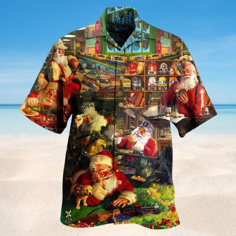 Santa Toys Train Factory Edition – Hawaiian Shirt