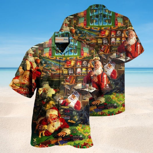Santa Toys Train Factory Edition – Hawaiian Shirt