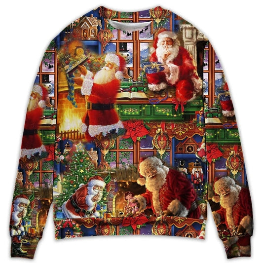 Santa Claus Christmas Merry Xmas Style – Sweater - Ugly Christmas Sweater