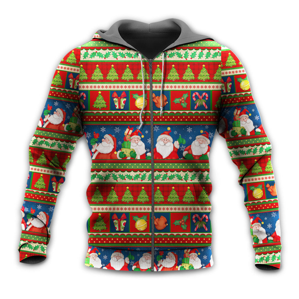 Santa Claus Happy Xmas - 3D Hoodie