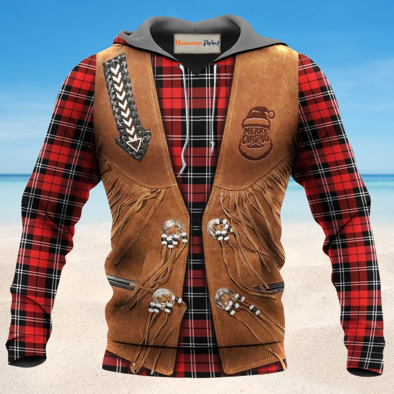 Santa Cowboy Christmas Style - 3D Hoodie