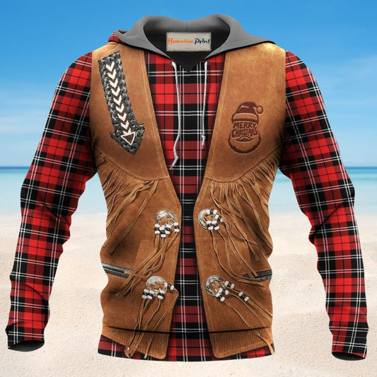 Santa Cowboy Christmas Style - 3D Hoodie