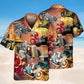 Santa’s Hot Rod On Fire – Hawaiian Shirt