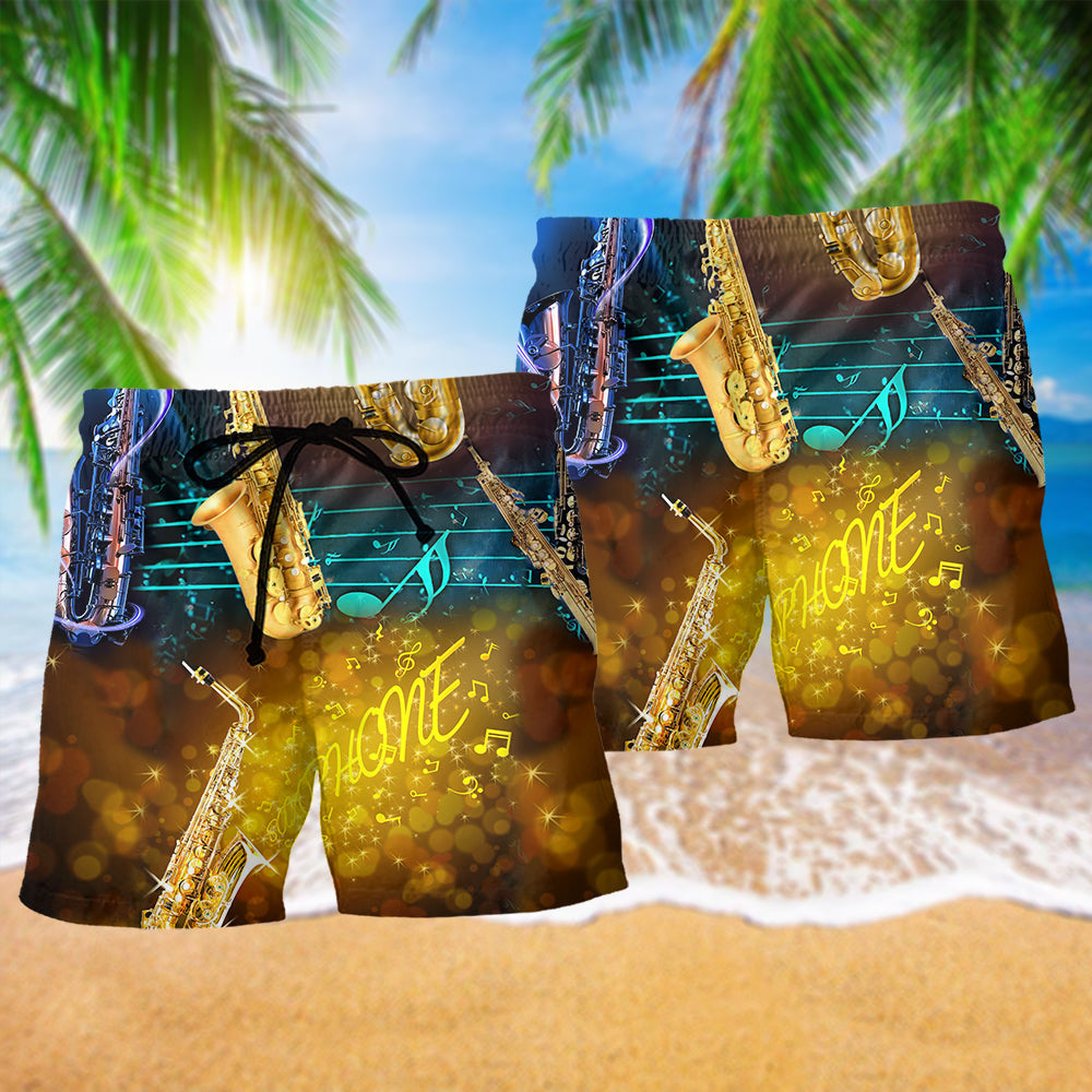 Saxophone Perfect Music All Night  - Beach Short
