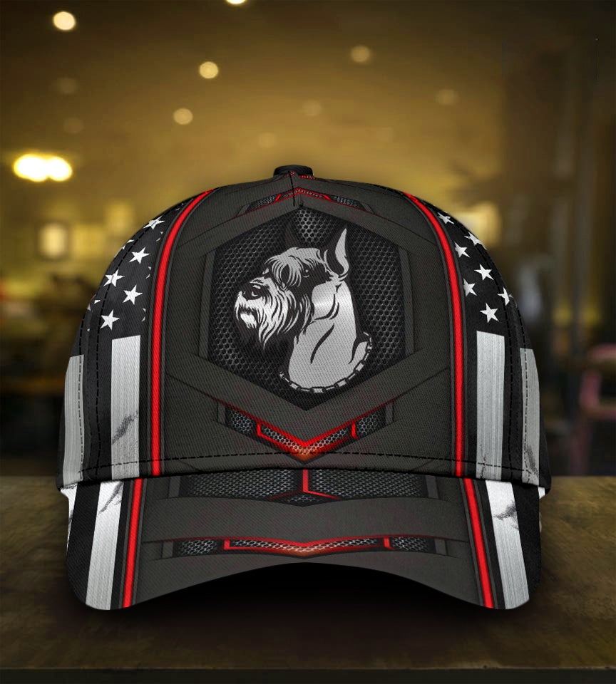 Schnauzer Red Pattern Dog Lover Style – Classic Cap