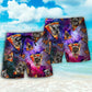 Schnauzer Galaxy Pizza Fun Art - Beach Short