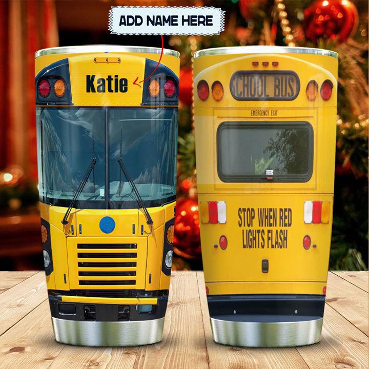 School Bus Lover Bus Driver Appreciation Personalized 20 Oz Tumbler