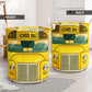 School Bus Bright Colors - Laundry Basket - Owls Matrix LTD