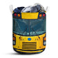 S: 17.72”x13.78” (45x35 cm) School Bus Driver Stop When Red Lights Flash - Laundry Basket - Owls Matrix LTD