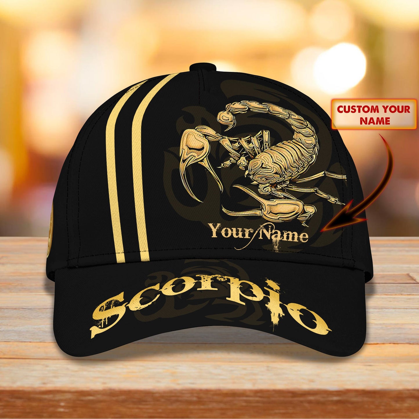 Scorpio Black Personalized – Classic Cap