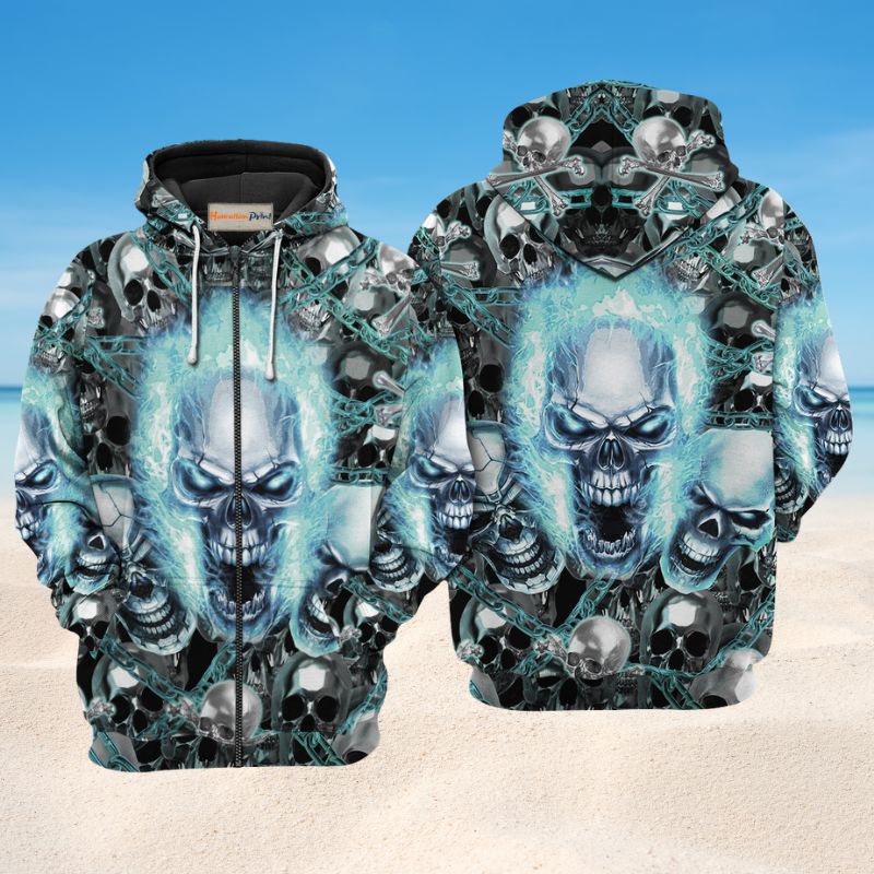 Screaming Skull Art – 3D Hoodie