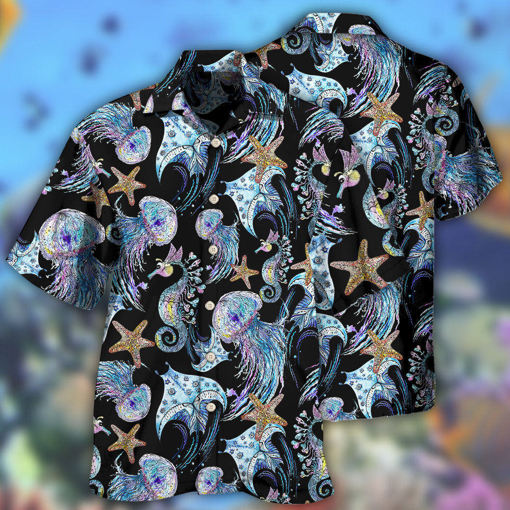 Sea Animals Ocean Style – Hawaiian Shirt