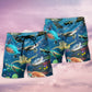 Deep Sea Turtle Ocean Life Art – Beach Short