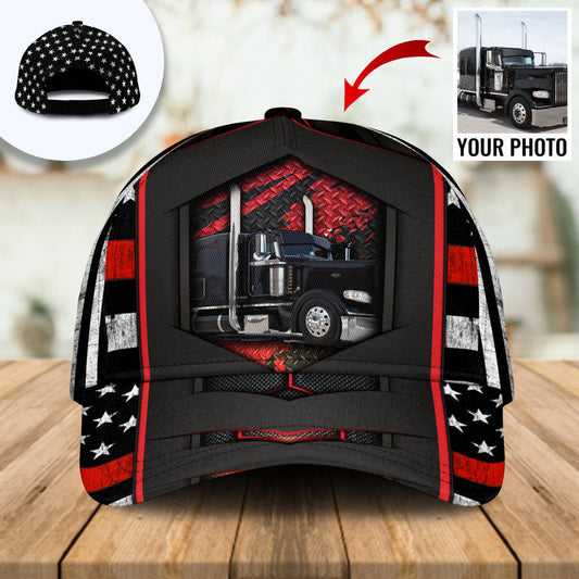 Semi Truck Custom Photo Personalized – Classic Cap