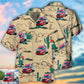 Semi Trailer Truck Desert Photo Style – Hawaiian Shirt