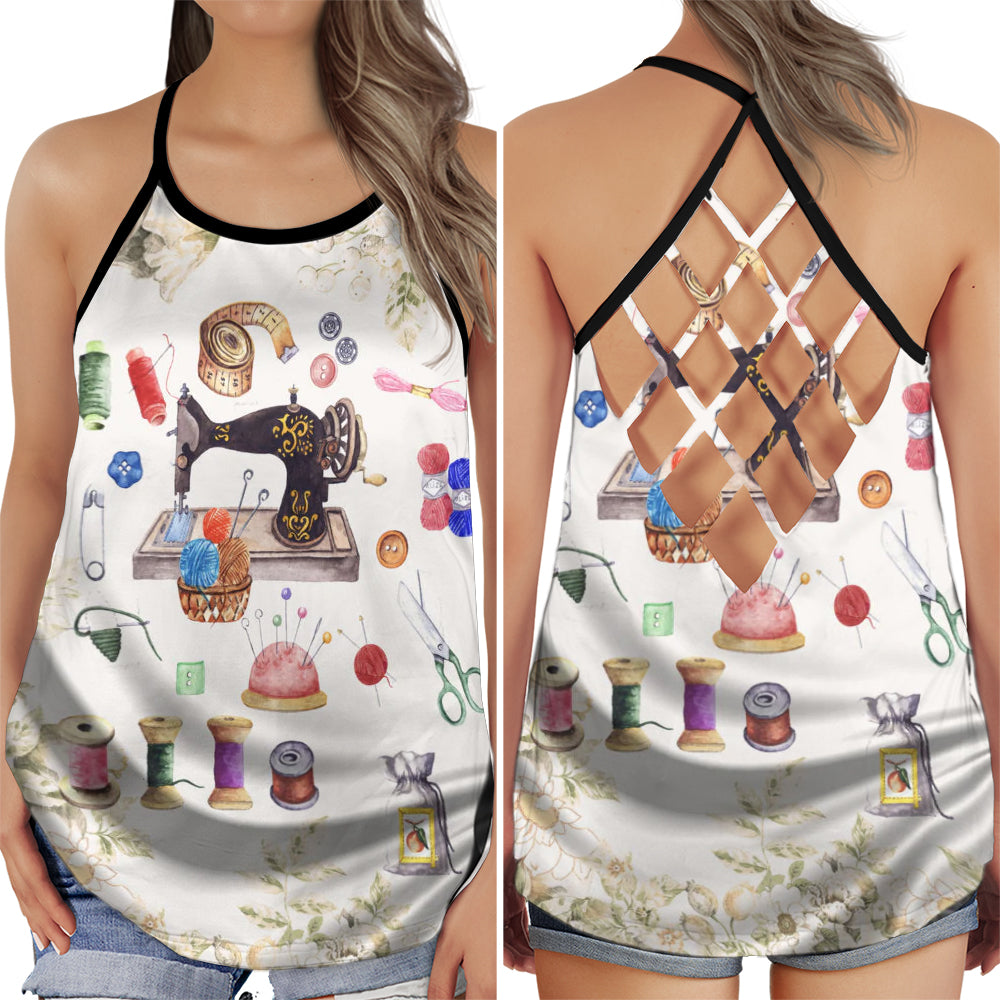 Sewing Is My Colorful Life - Hollow Tank Top