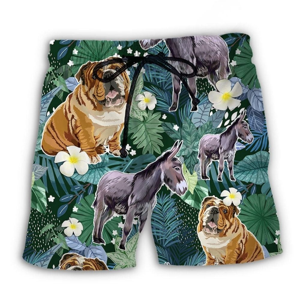 Shar Pei And Donkey Lover - Beach Short