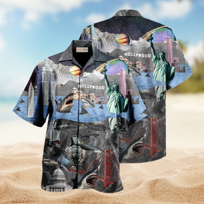 Shark And America Limited Edition – Hawaiian Shirt