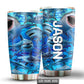 Shark Loves Ocean Personalized 20 Oz Tumbler For Coffee Travel And Daily Use