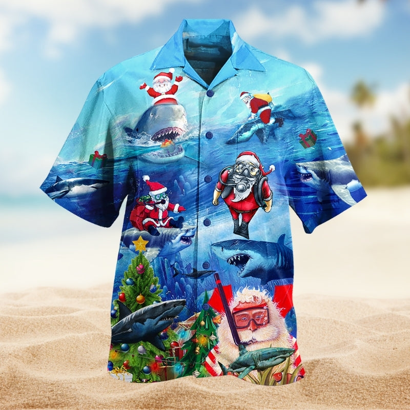 Shark Love Santa Limited Edition – Hawaiian Shirt