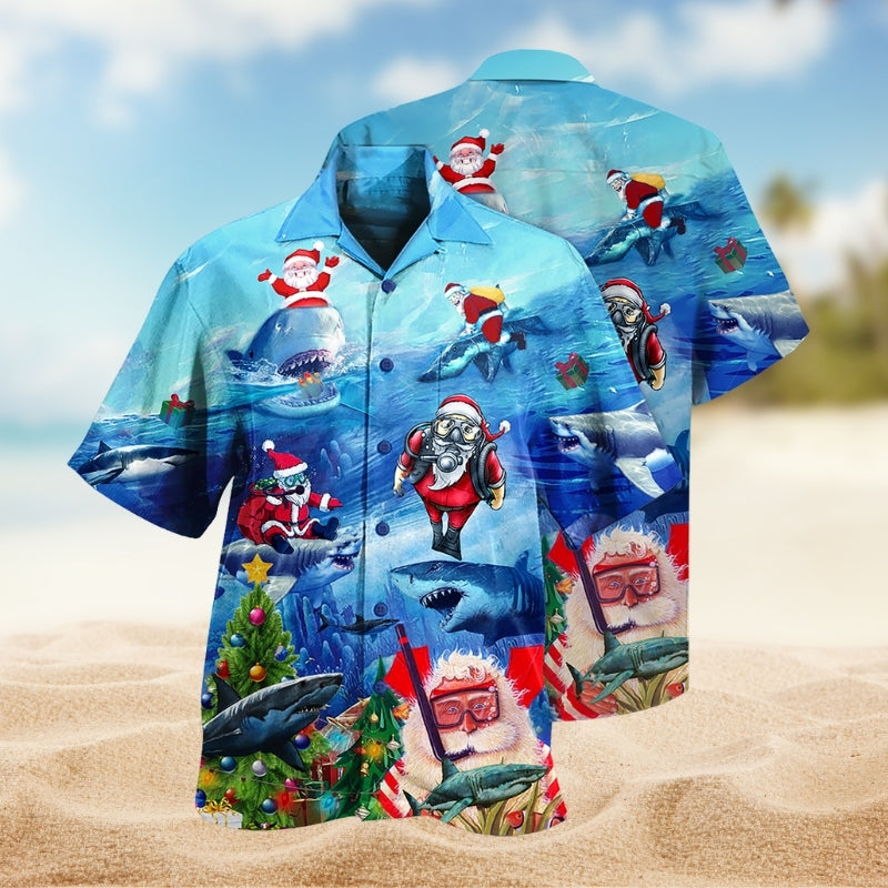 Shark Love Santa Limited Edition – Hawaiian Shirt