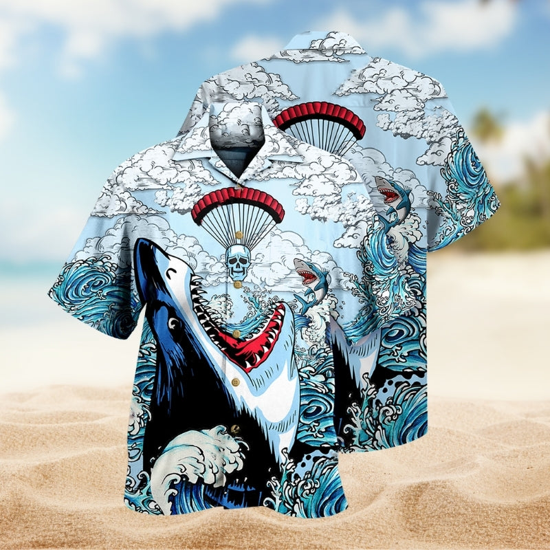 Shark Love Skull Style Limited Edition – Hawaiian Shirt