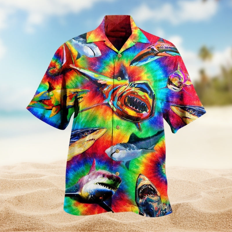 Shark Rainbow Style Limited Edition – Hawaiian Shirt