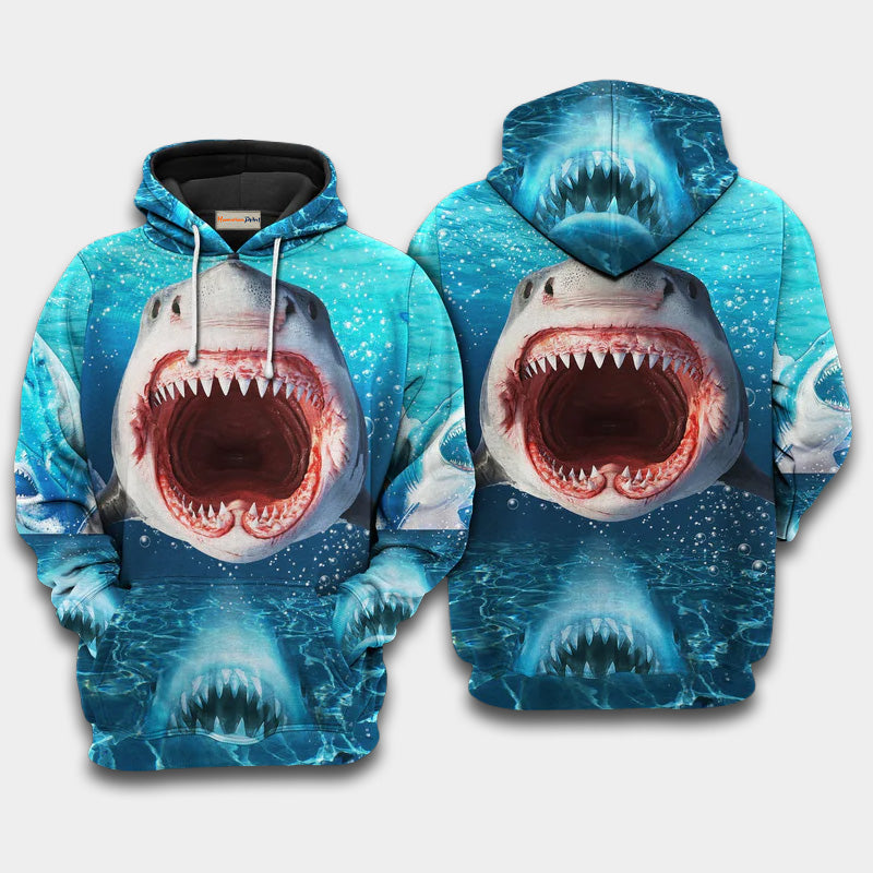 Shark Show Your Teeth - 3D Hoodie
