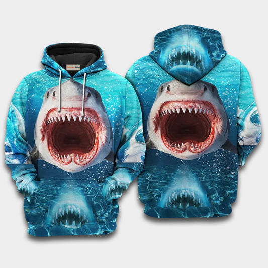 Shark Show Your Teeth - 3D Hoodie
