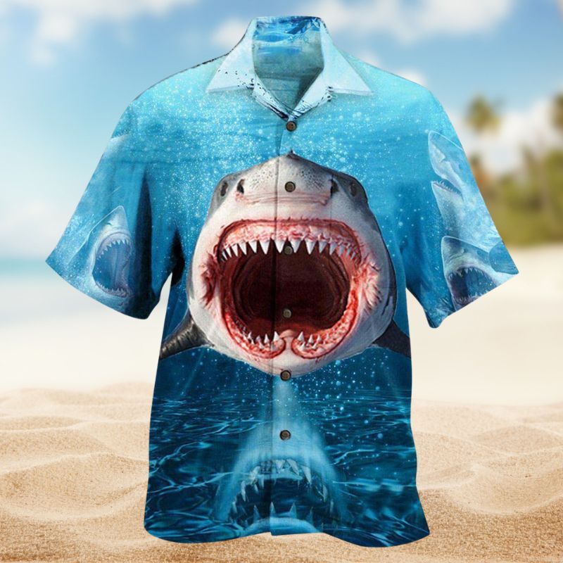 Shark Show Your Teeth Edition – Hawaiian Shirt