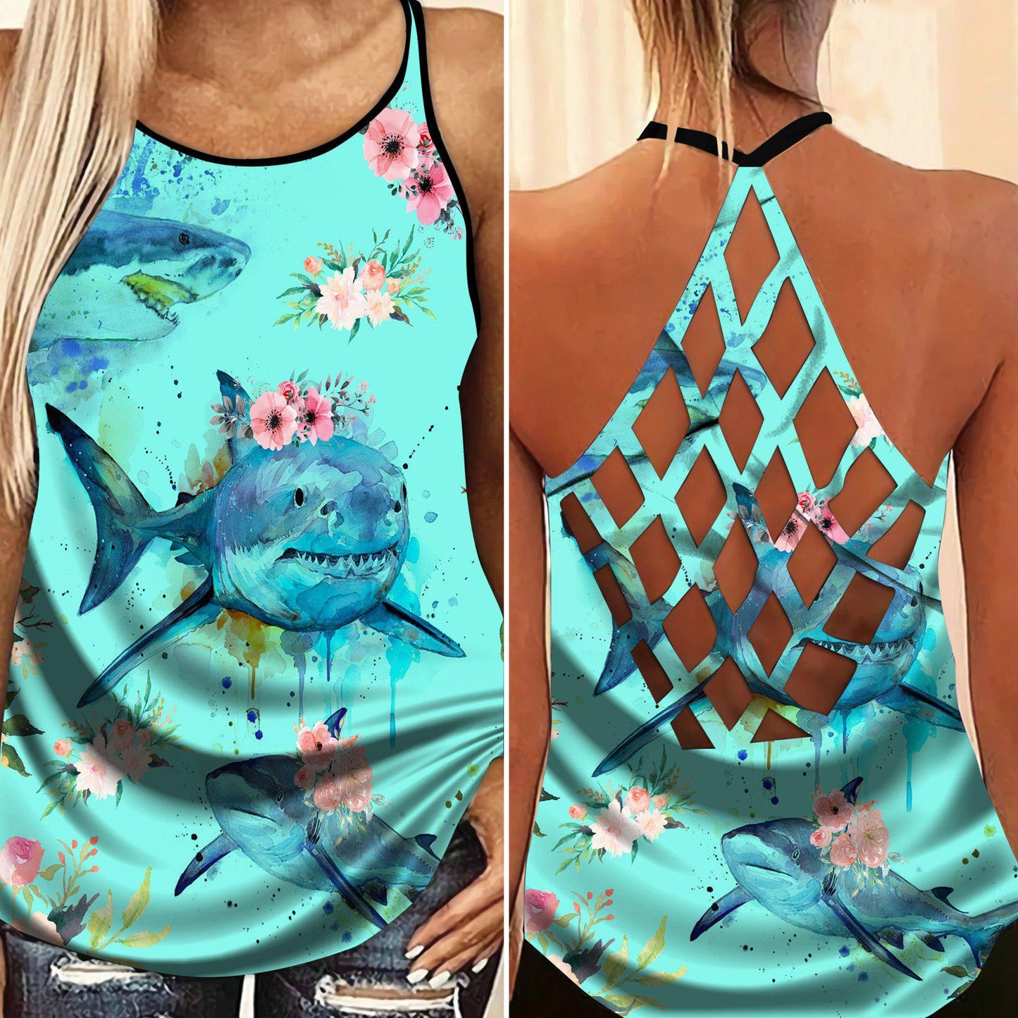 Shark Amazing Style Limited Edition 3 – Hollow Tank Top