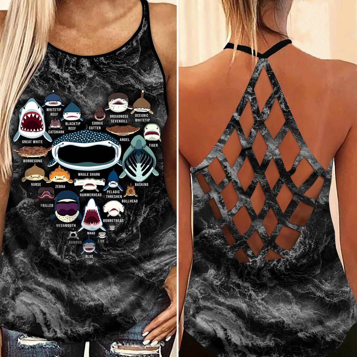 Shark Amazing Style Limited Edition 6 – Hollow Tank Top