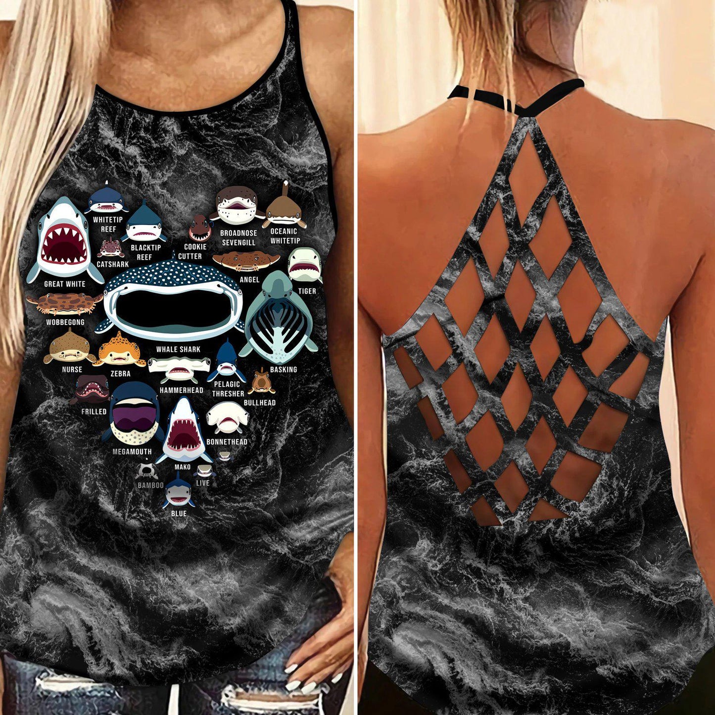 Shark Amazing Style Limited Edition 6 – Hollow Tank Top