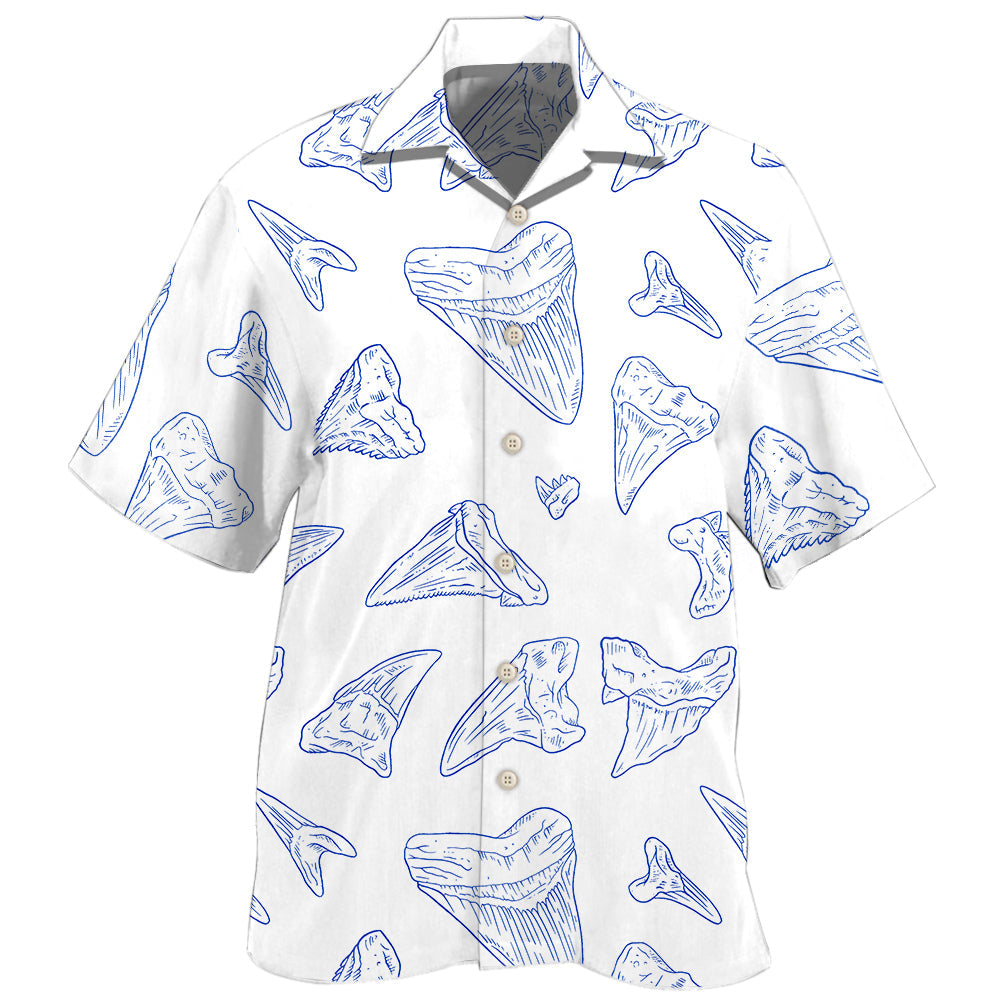 Shark Teeth Collector Ocean Art - Hawaiian Shirt