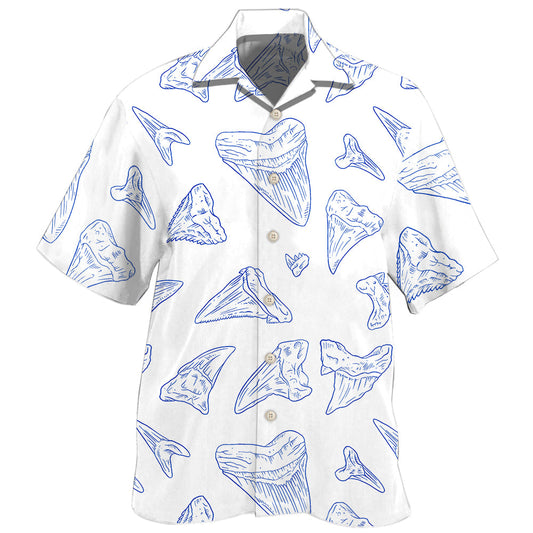 Shark Teeth Collector Ocean Art - Hawaiian Shirt