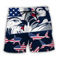 Shark America Independence Day Art – Beach Short