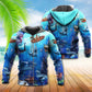Shark Fishing Small Boat Style - 3D Hoodie4