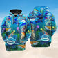 Shark Over Sea Awesome Art – 3D Hoodie