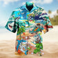 Sharks And Skeletons Beach Party Edition – Hawaiian Shirt