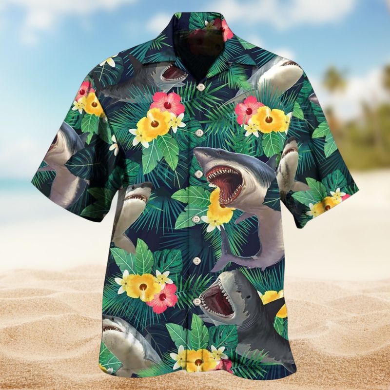 Sharks Tropical Summer Vibes Edition – Hawaiian Shirt