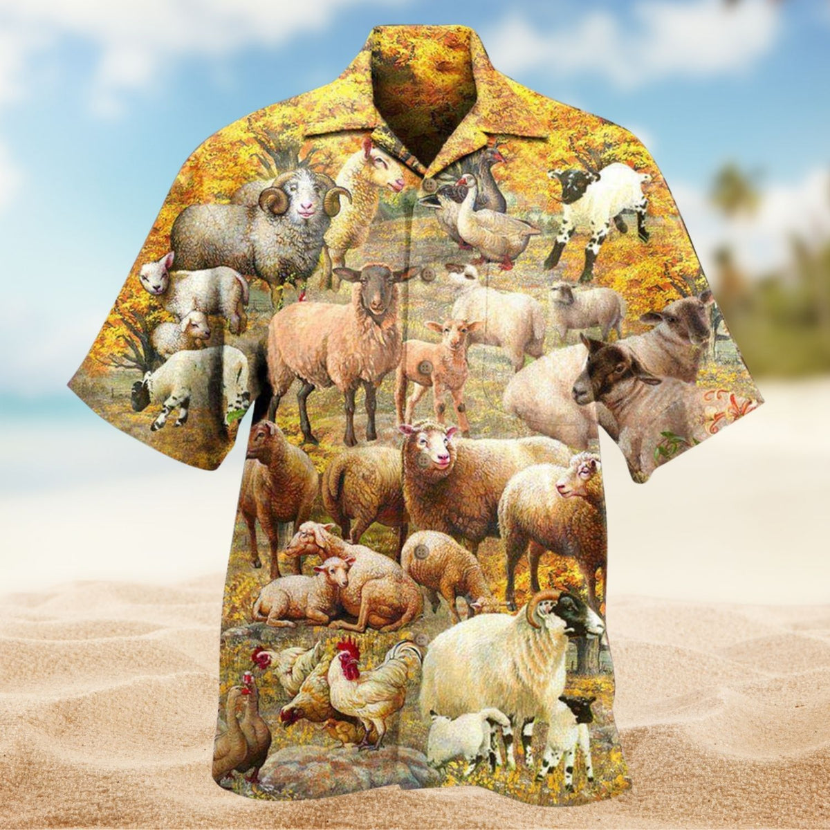 Sheep In Autumn Edition – Hawaiian Shirt