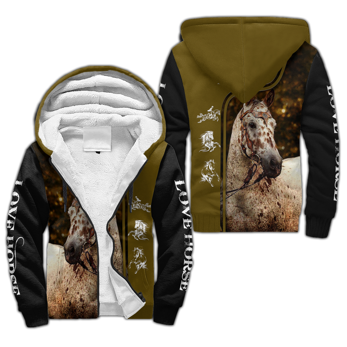Horse Love 3D Printed Art – 3D Hoodie
